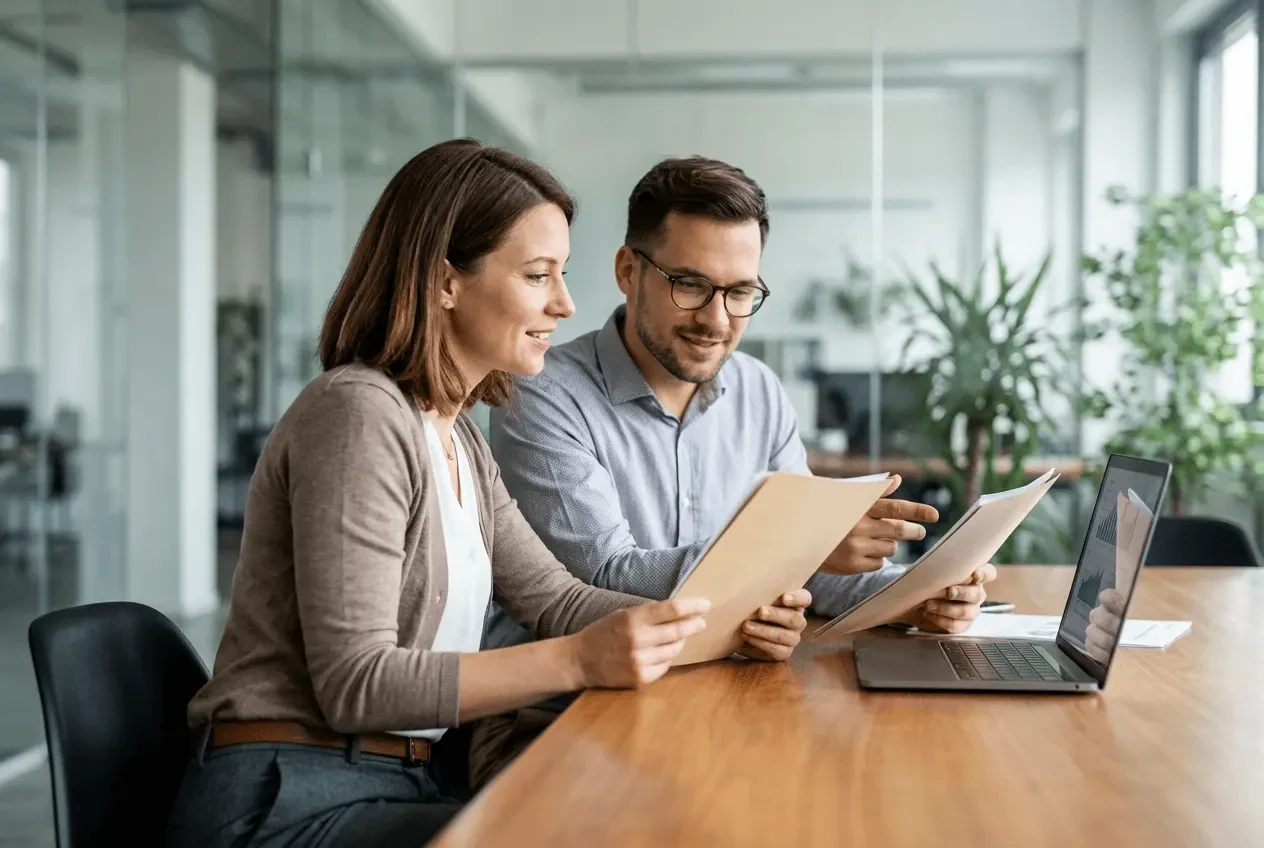 Data protection officer organizing GDPR audits and training dates efficiently on the computer