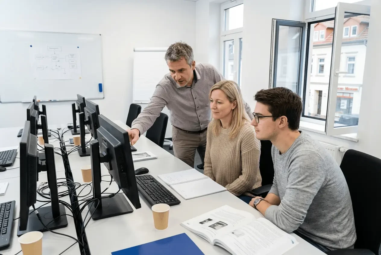 Professional management of IT support training and technical seminars for instructors