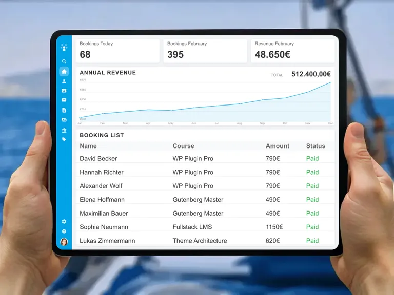 Flexible online appointment booking and seminar management for WordPress websites including e-invoicing integration