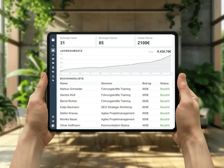 Automated creation of participant certificates and e-invoices in modern seminar management
