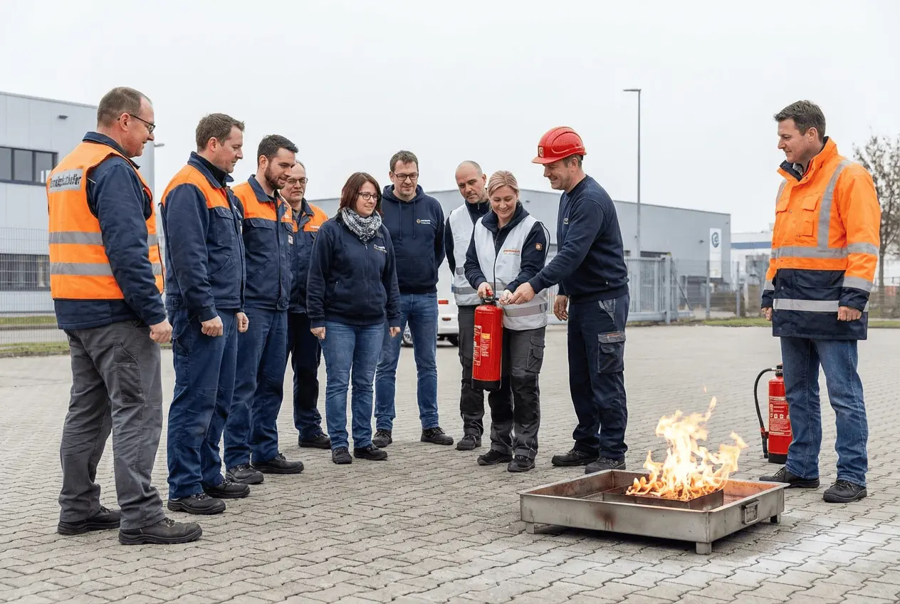 Online Buchungssystem für Brandschutzhelfer Ausbildung mit digitaler Teilnehmerliste für Firmenkunden