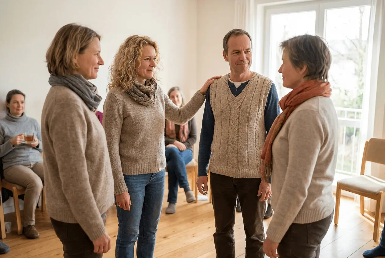 Seminarraum Bestuhlung für eine systemische Familienaufstellung