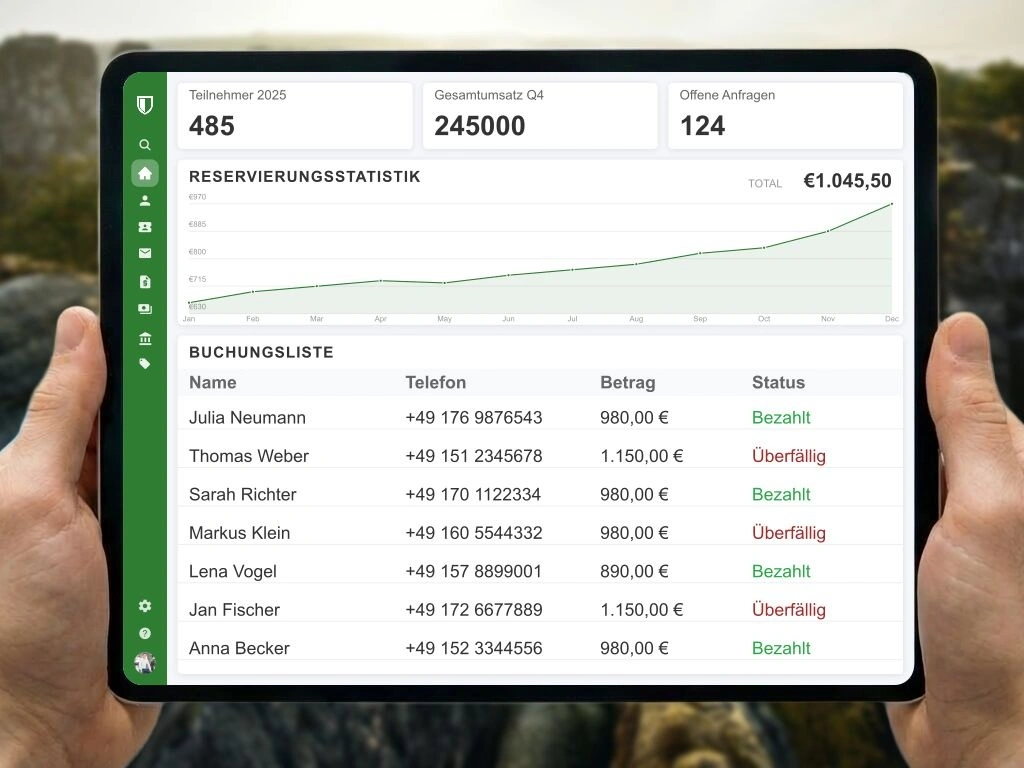 Teilnehmerkommunikation Seminarvorbereitung Packliste und Infos für Retreats automatisierter E-Mail Versand
