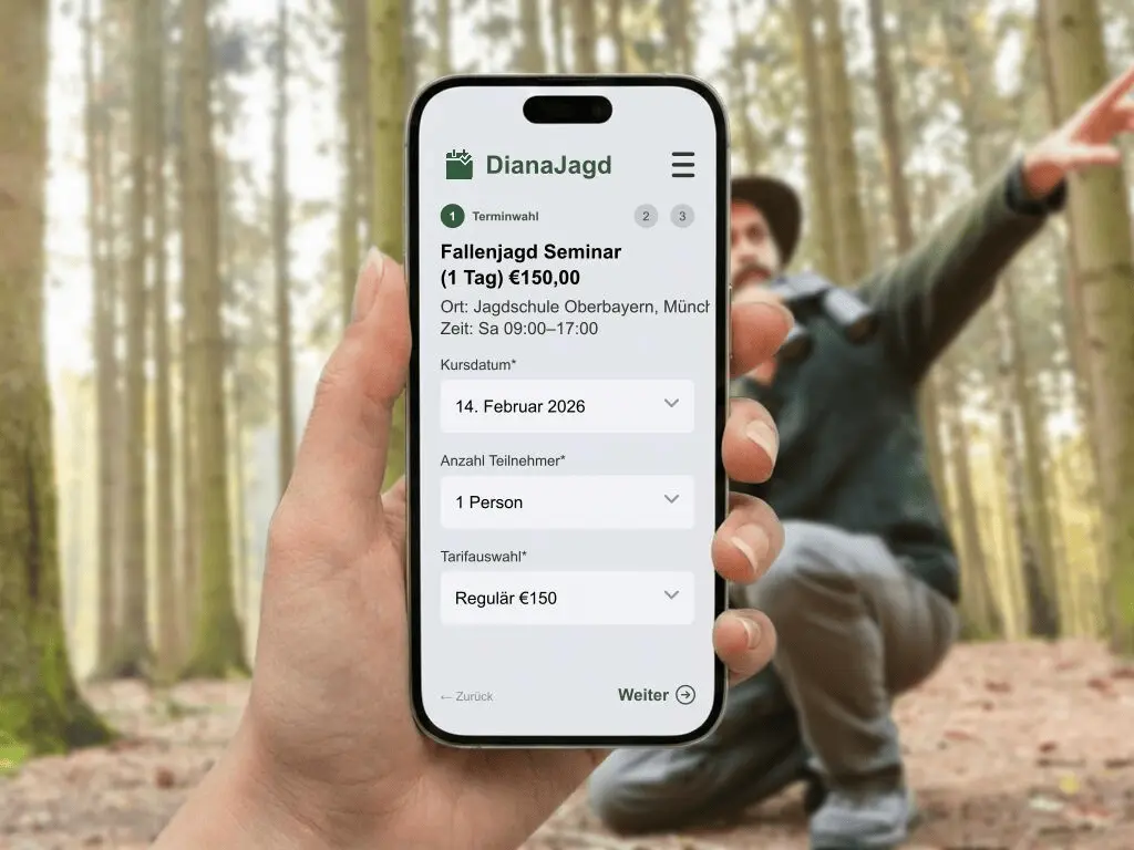 Digitale Verwaltung von Jagdschein-Anmeldungen und Teilnehmerlisten ohne Papierchaos für Jagdschulen