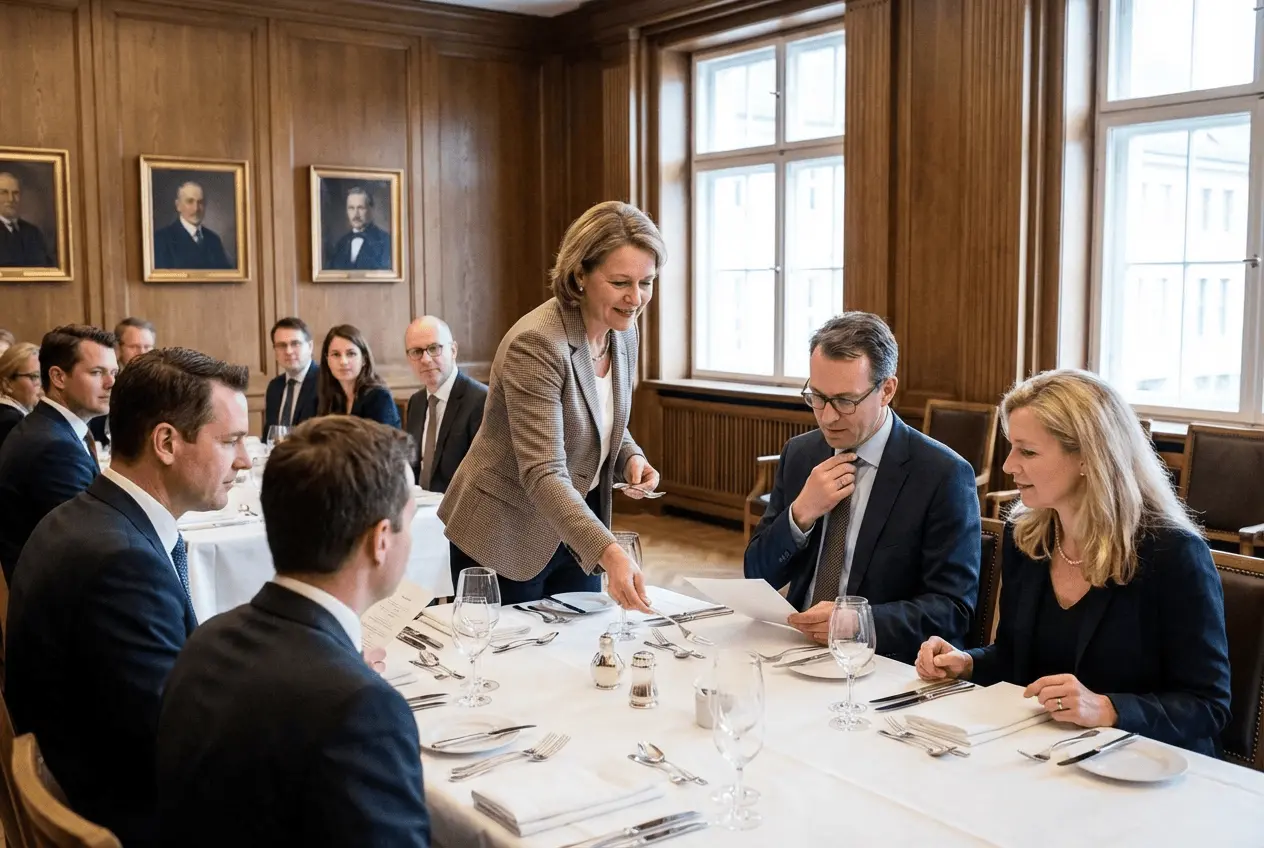 Business Etikette Seminar und Knigge Coaching Situation für Führungskräfte