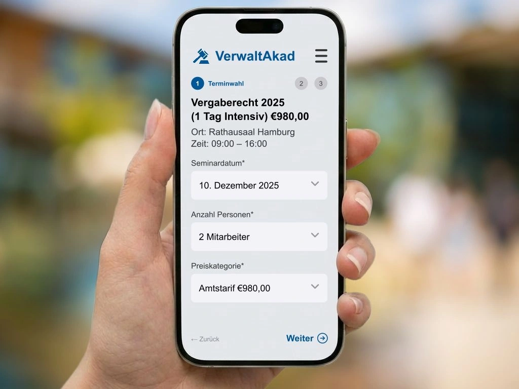 Effizientes Anmeldemanagement für Seminare und Fortbildungen in der öffentlichen Verwaltung mit digitaler E-Rechnung