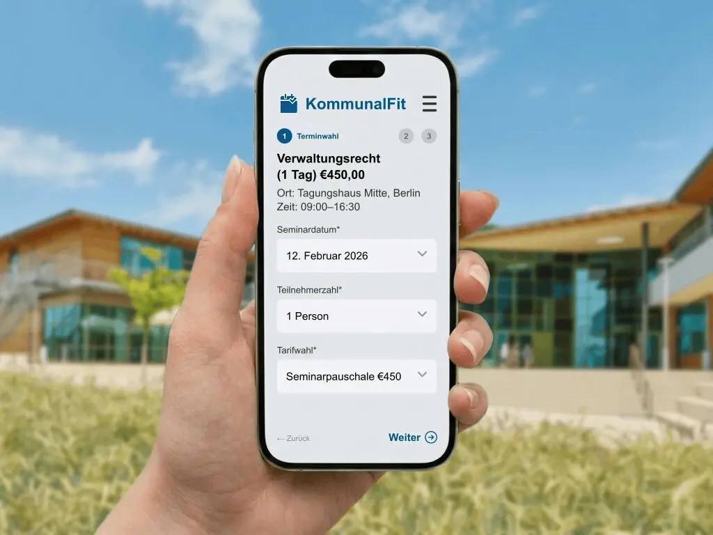 Effizientes Anmeldemanagement für Seminare und Fortbildungen in der öffentlichen Verwaltung mit digitaler E-Rechnung