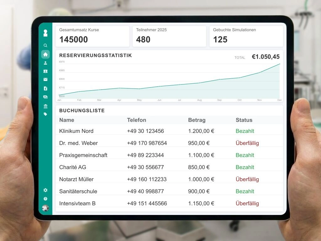 Automatisierte Abrechnung und Zertifikatserstellung für medizinische Fortbildungen und Arzttrainings