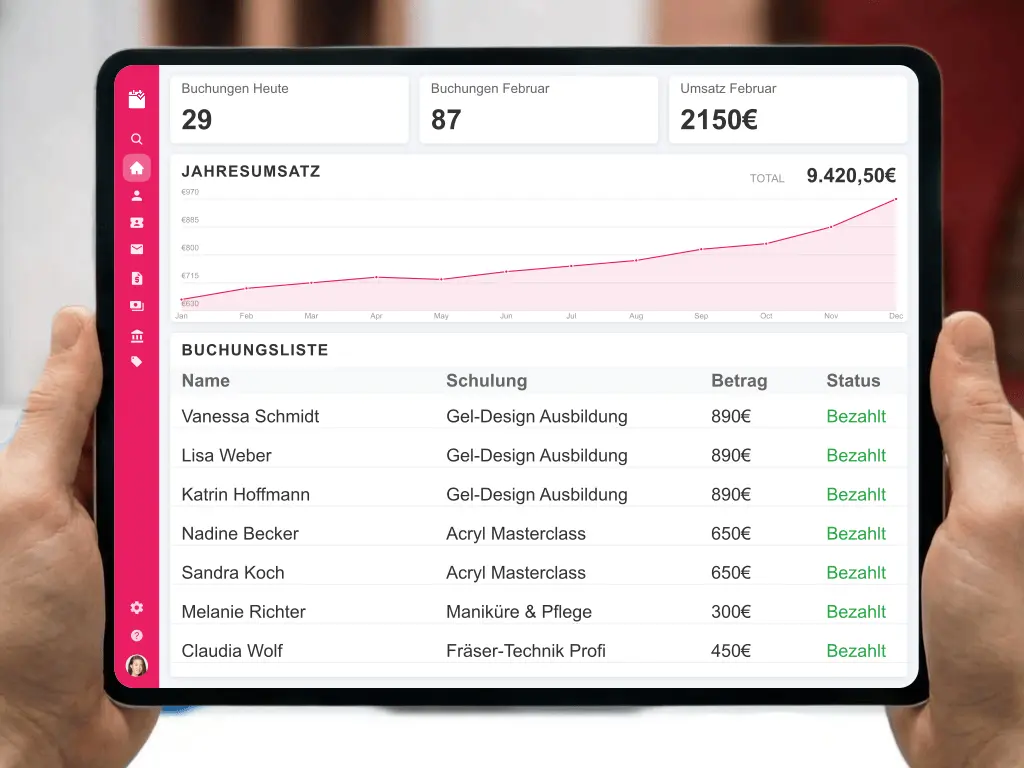 Nail-Art Schulung Management und Anzahlungssystem gegen No-Shows im Nagelstudio