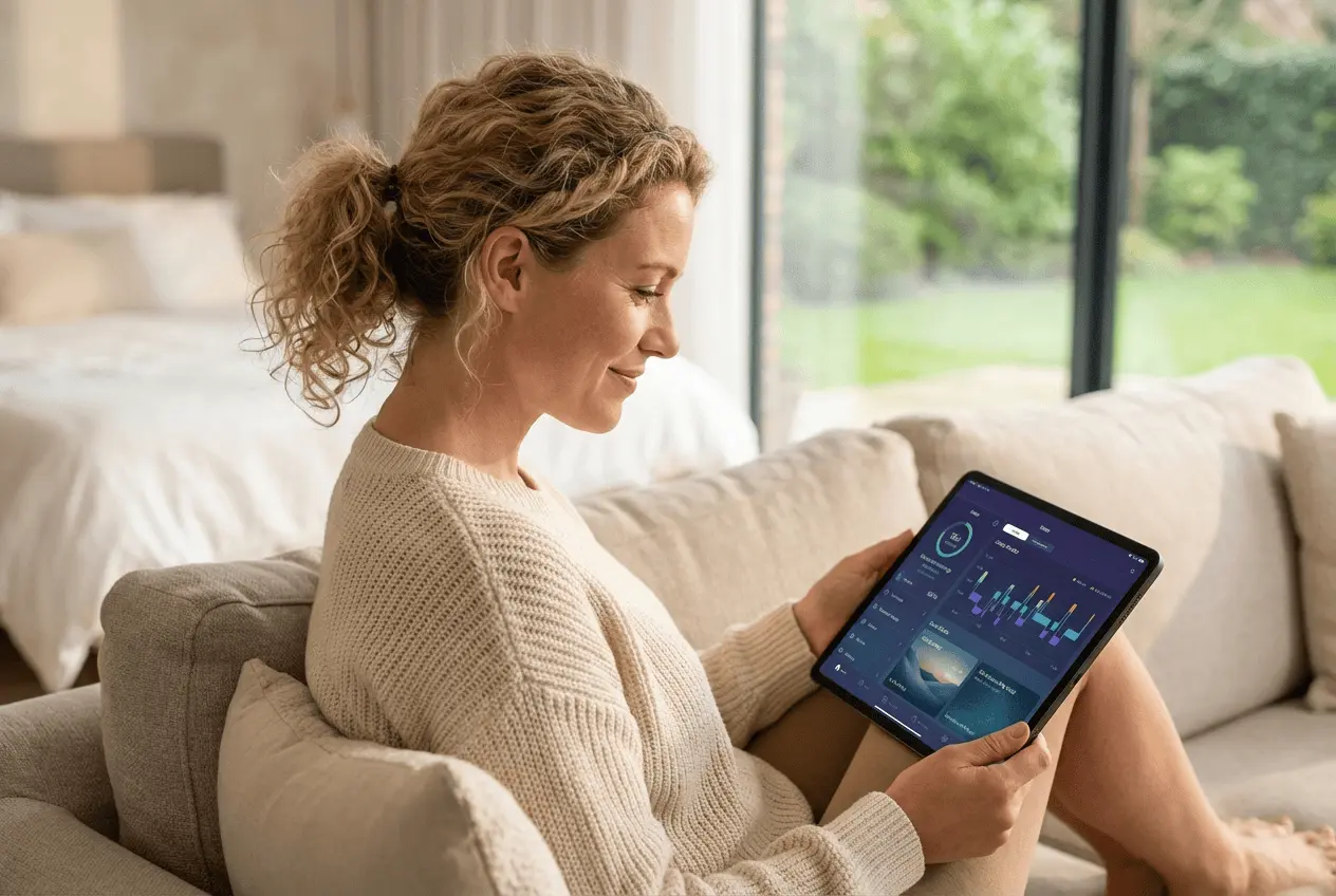 Erwachsene Person schläft entspannt und tief dank erfolgreichem Schlafcoaching gegen Schlafstörungen