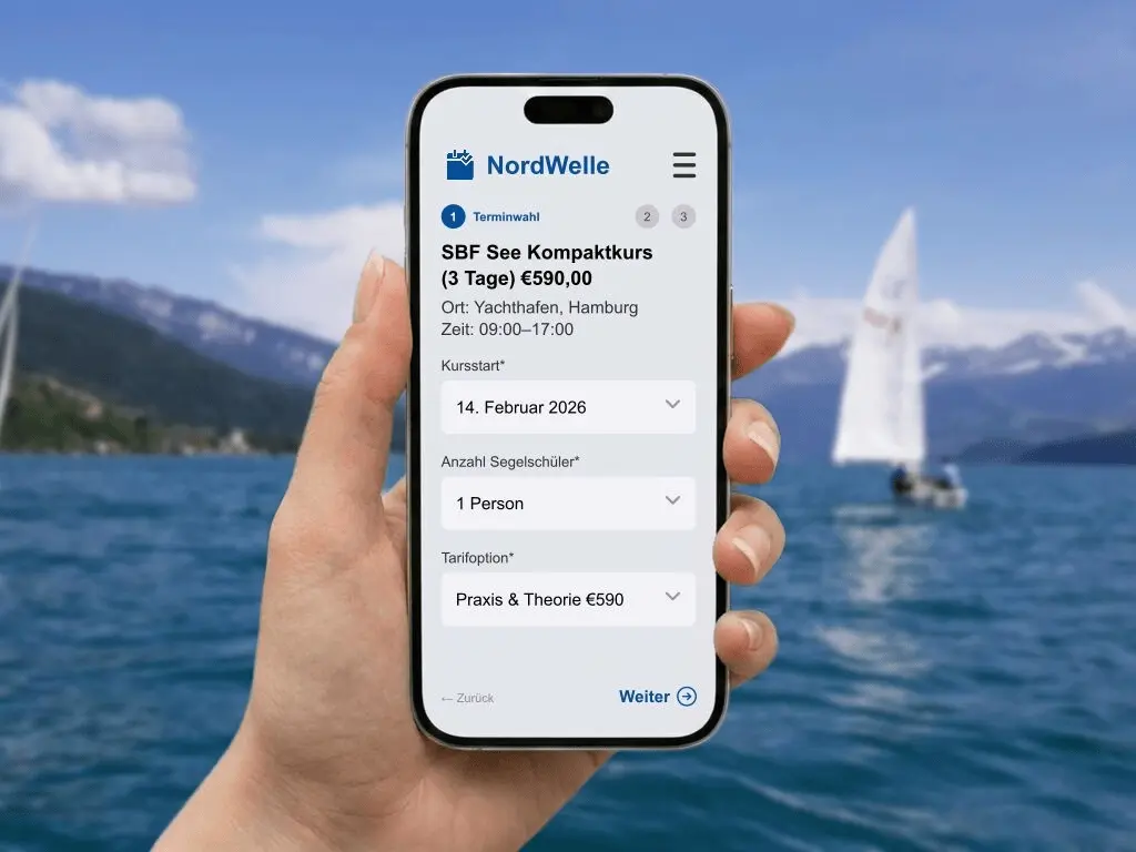 Sportbootführerschein Ausbildung SBF Binnen und See Praxisunterricht auf dem Boot