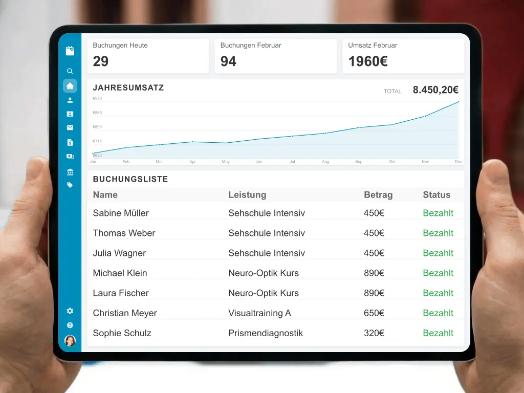Abrechnung von IGel Leistungen und Visualtraining Patientenverwaltung digitale Akte