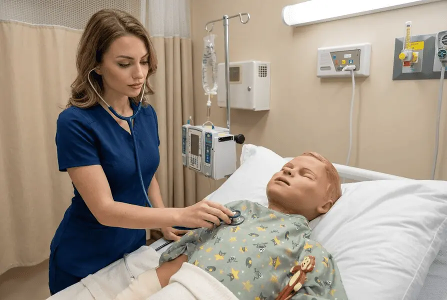 Professioneller LKW Fahrsimulator und Landwirtschafts Simulator Cockpit in einem Trainingszentrum