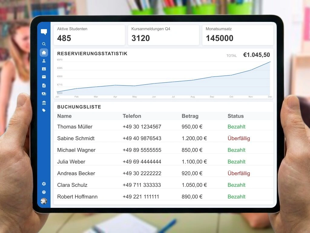 Digitale Rechnungsstellung E-Rechnung und Zahlungsabwicklung für Sprachkurse
