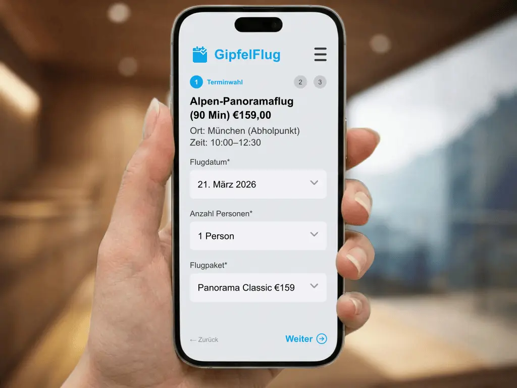 Online Buchungsmaske für Tandemflüge und automatisierter Gutscheinverkauf für Paragliding Tickets