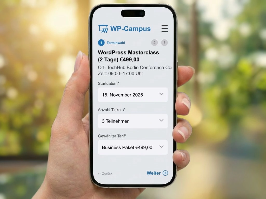 WordPress Plugin Alternative für professionelle Kursverwaltung und automatisierte Rechnungsstellung auf eigener Webseite