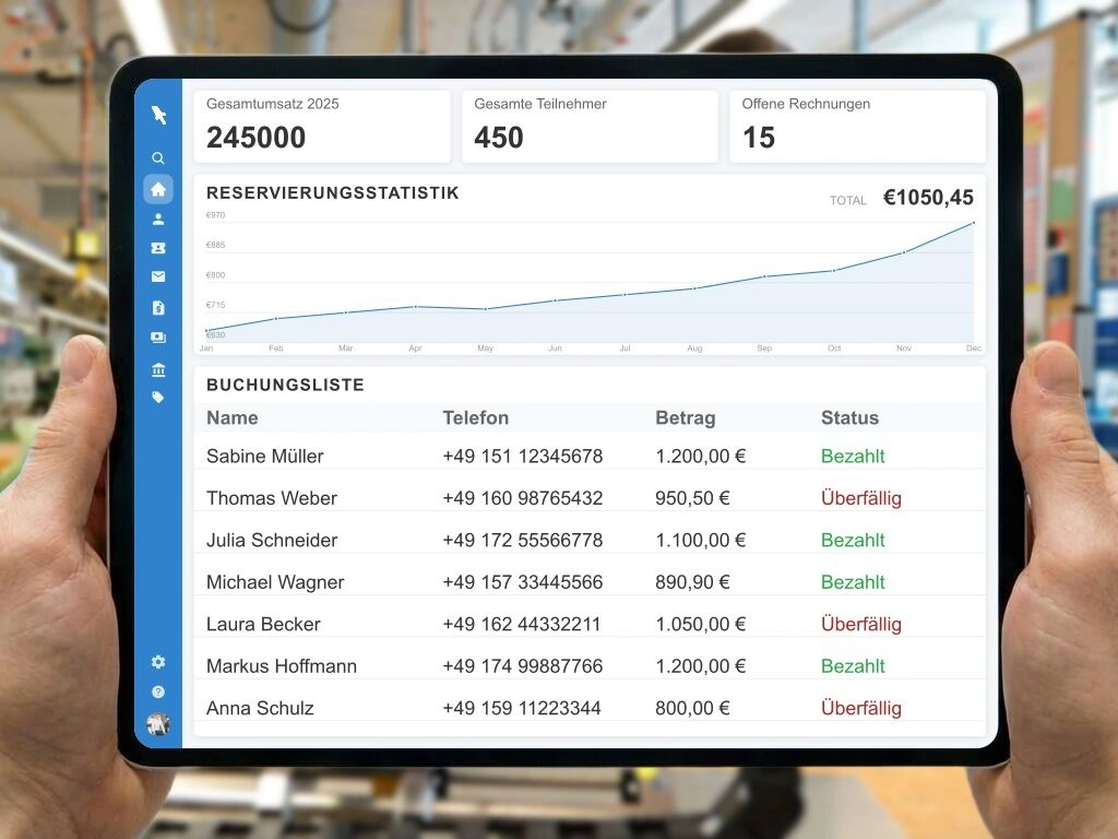 Online-Bezahlsysteme für Seminarbuchungen mit automatischer E-Rechnungserstellung und Finanzbuchhaltung