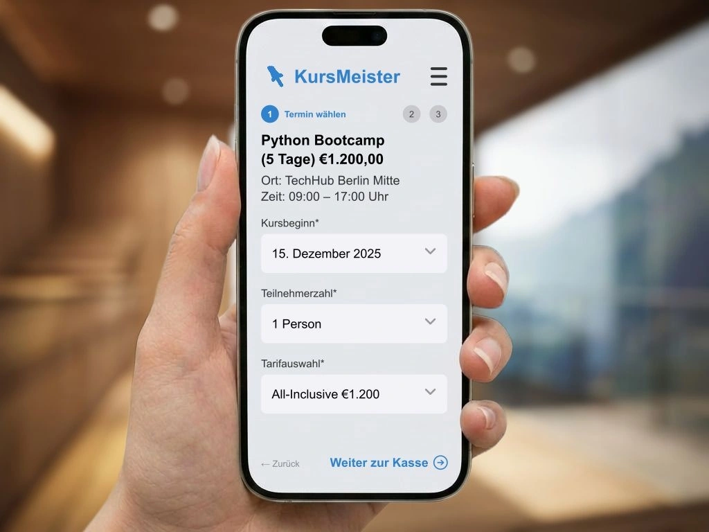 Automatisierte Teilnehmerverwaltung und digitale Warteliste für effiziente Kursorganisation