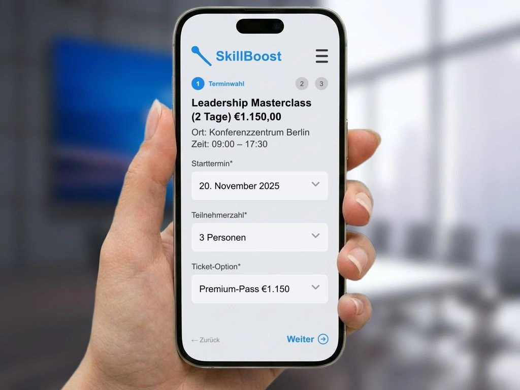 Digitale Seminarplanung und automatisierte Teilnehmerverwaltung für Workshops und Schulungen mit Online-Buchungskalender