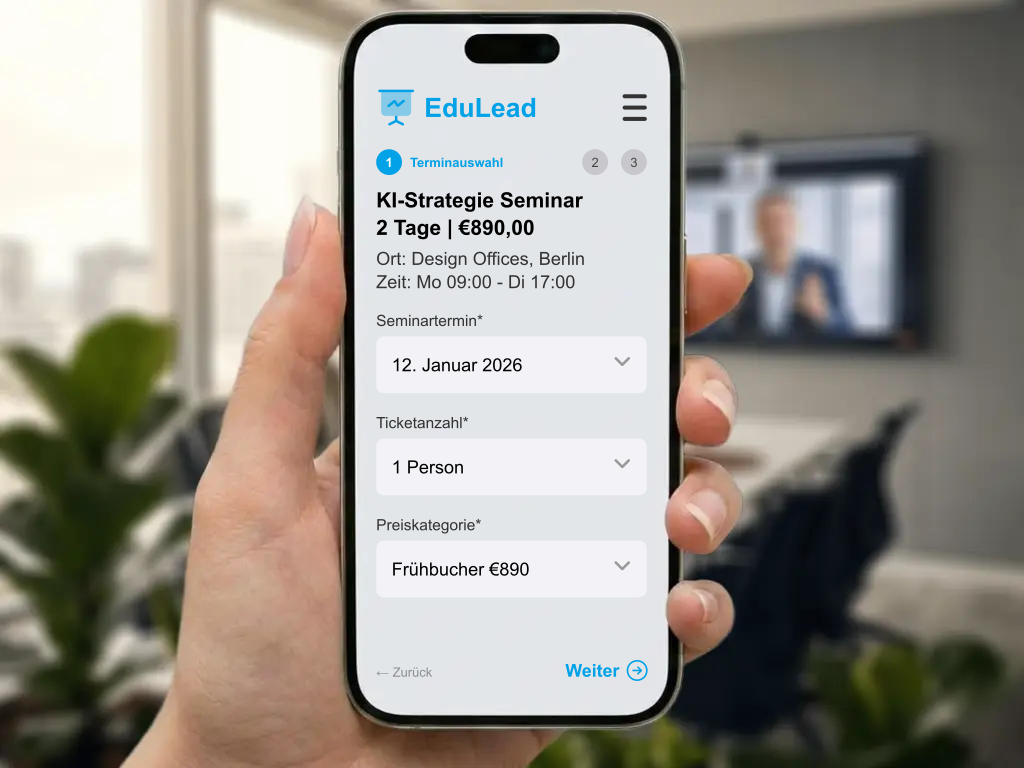 Nahtlose WordPress Seminarverwaltung Integration in bestehende Website für Online Kursbuchungen und Workshops